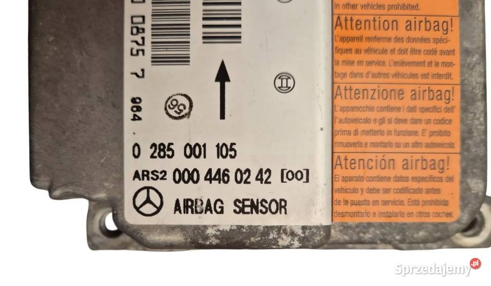 MODUŁ PODUSZEK POWIETRZNYCH AIRBAG MERCEDES VITO osobowe Działoszyce