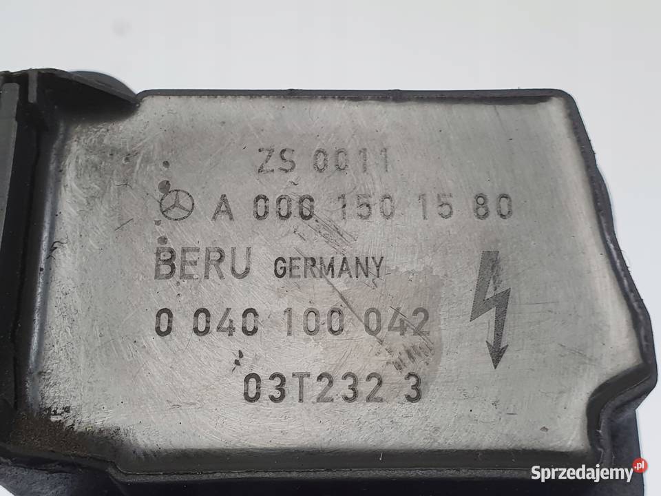 CEWKA ZAPŁONOWA Mercedes W203 18 K A0001501580 Rudka