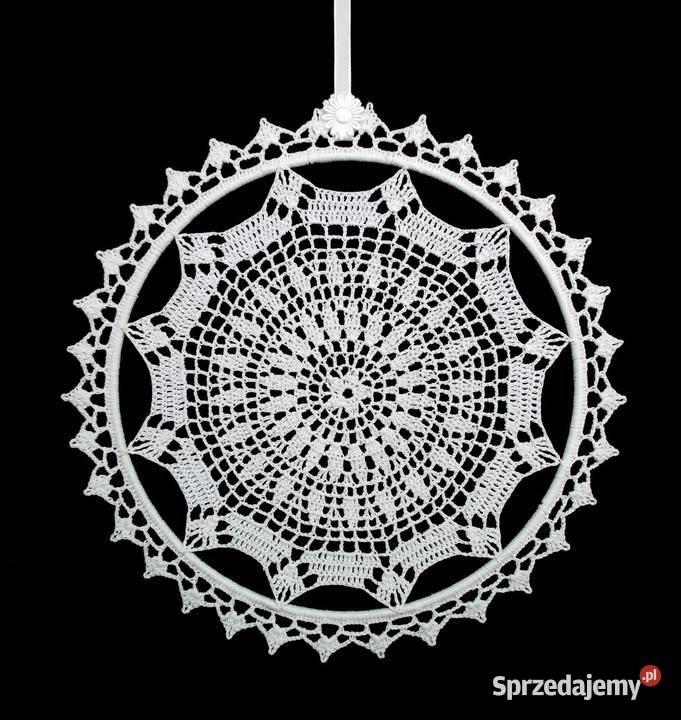 Zawieszka ozdoba na okno szydełkowa 24 Z115 Kluczbork