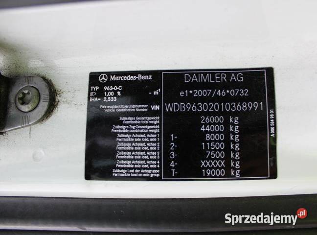 Chlodnia z przyczepa Mercedes pierwszy właściciel Warszawa sprzedam