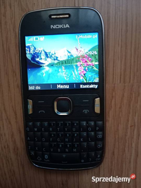 Nokia Asha 302 QWERTY WiFi zestaw z pudełkiem Nokia śląskie Ruda Śląska