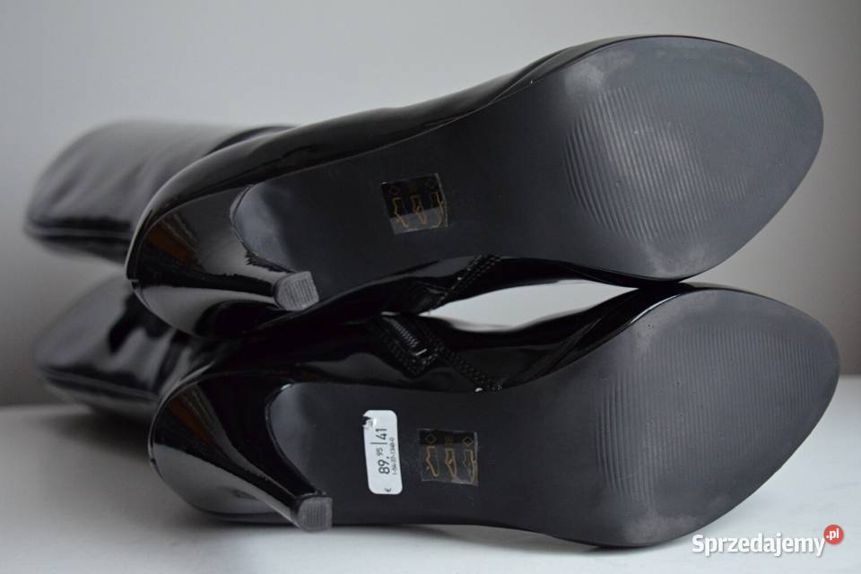 POŁYSKUJĄCE kozaki SMH na UWODZICIELSKIEJ podlaskie