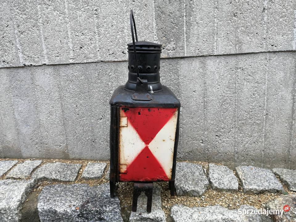 Piękna stara lampa kolejowa naftowa dolnośląskie