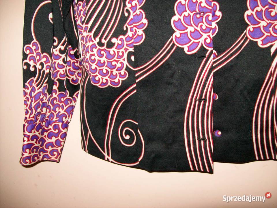 Bluzka koszulowa wzorzysta czarny małopolskie Kraków