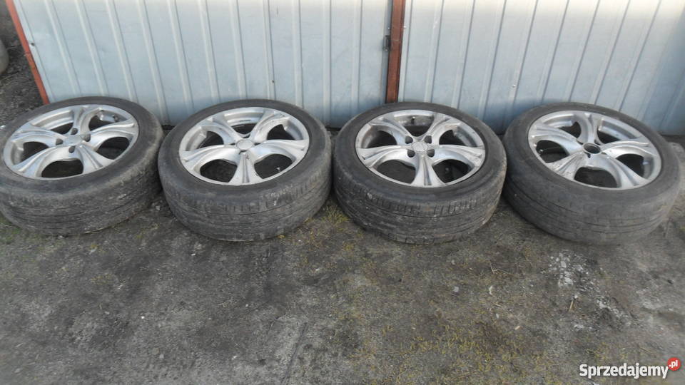 Sprzedam alufelgi Alutec 17 4x100 z oponami Cieszanów
