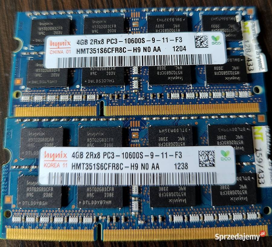 Pamięć RAM DDR3 DIMM Hynix 4GB sprzedam