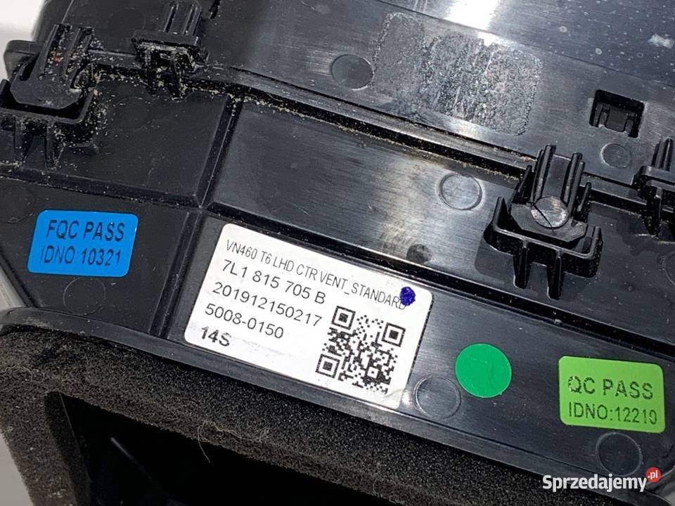 KRATKA NAWIEWU PRZÓD VW TRANSPORTER T6 7L1857038