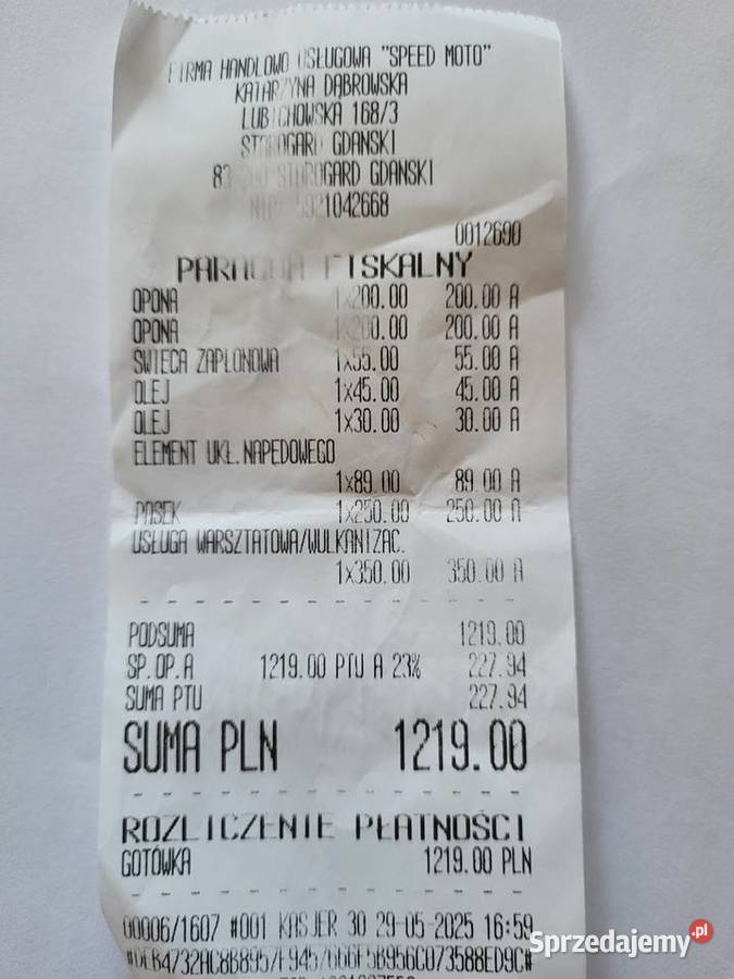 Daelim Otello 125 na wtrysku Zadbany skuter na Motoryzacja Starogard Gdański sprzedam