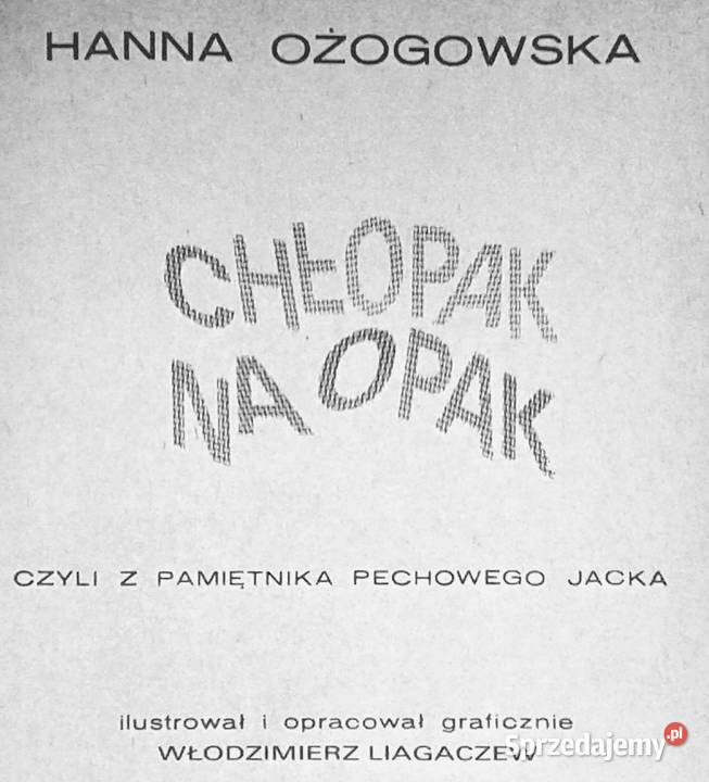 Chłopak na opak Hanna Ożogowska Chełm sprzedam