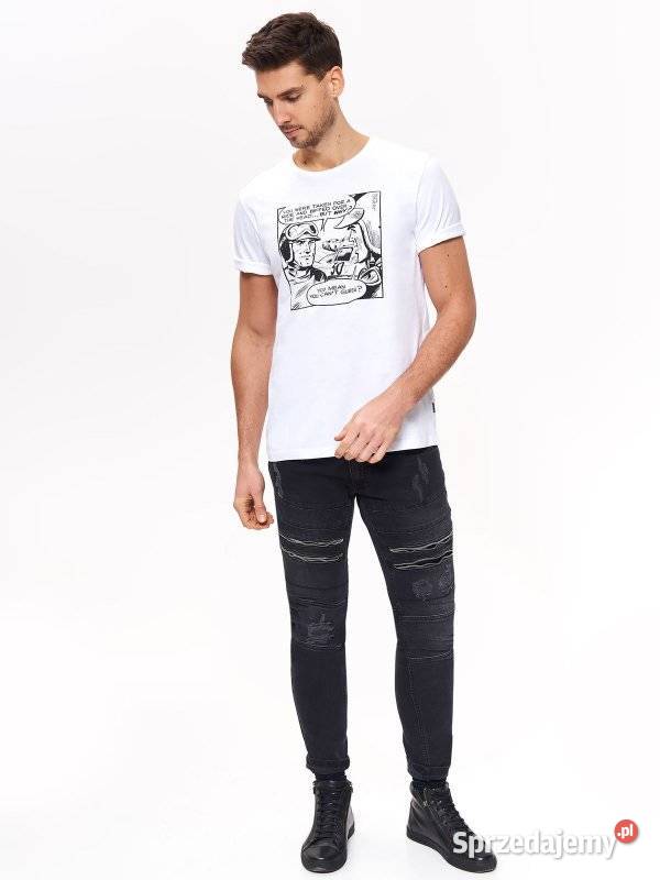 biały tshirt męski Top Secret Olkusz