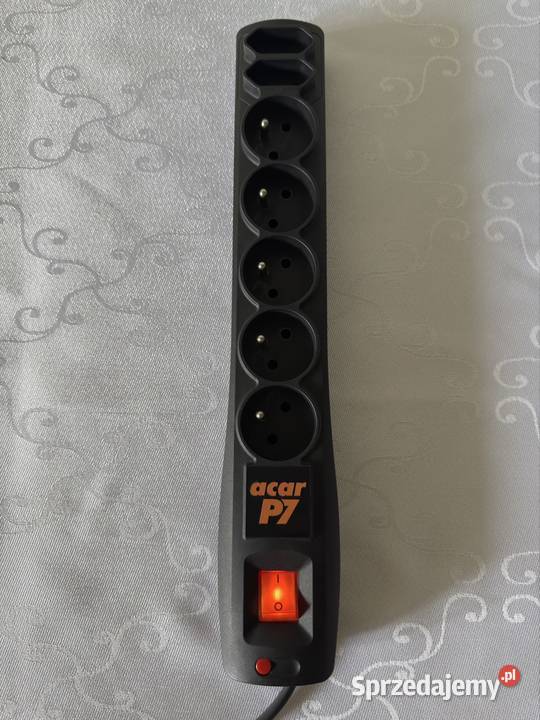 Listwa zasilająca ACAR P7 5 gniazd z uziemieniem