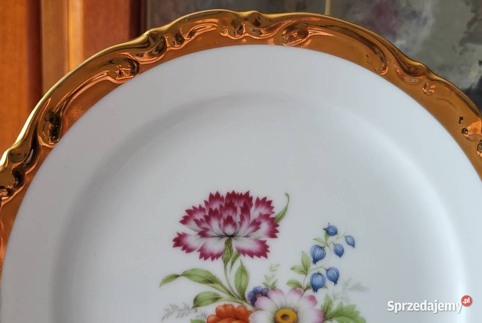 Paul Leitner Bavaria piękna bogato złocona Gdańsk