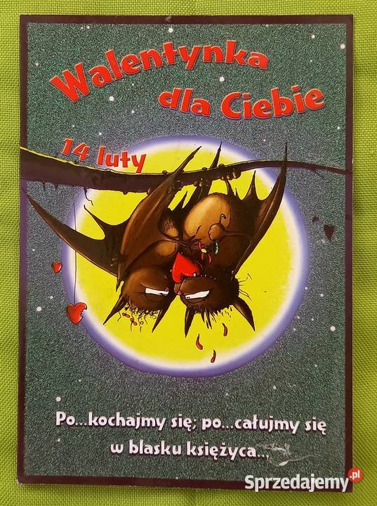 Kartka Walentynkowa karnet na Dzień Zakochanych Małkinia Górna sprzedam