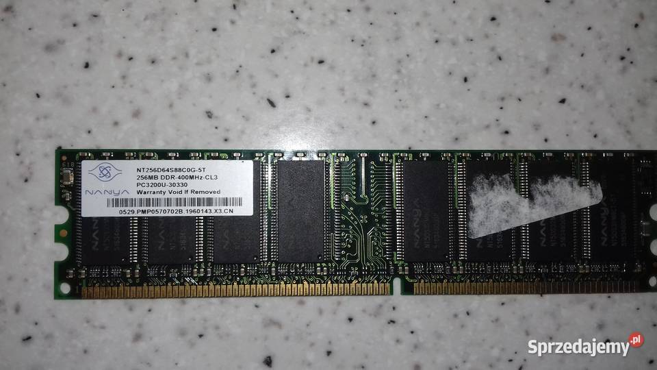 Pamięć RAM DDR 400 MHz Częstochowa sprzedam
