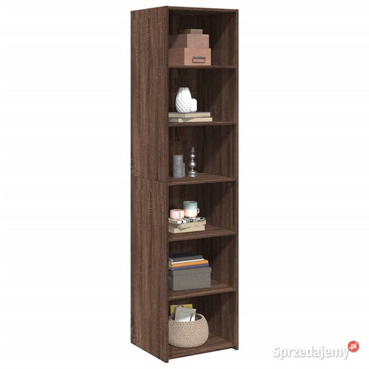 Wysoka szafka brązowy dąb 45x41x185 WM3281679 Warszawa