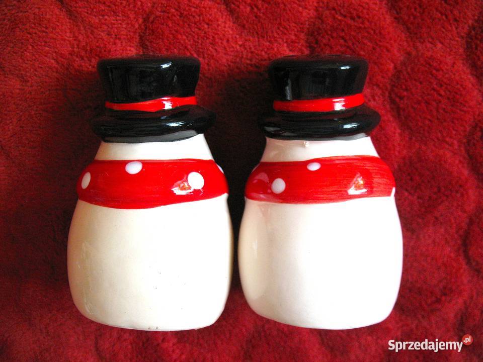 Sól i pieprz Porcelana Bałwanki 9 x 5 Solniczka Zabawne gadgety