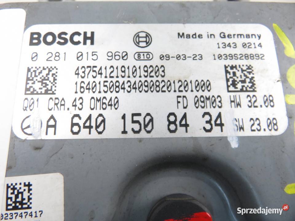 STEROWNIK MERCEDES W245 200 CDI A6401508434 małopolskie