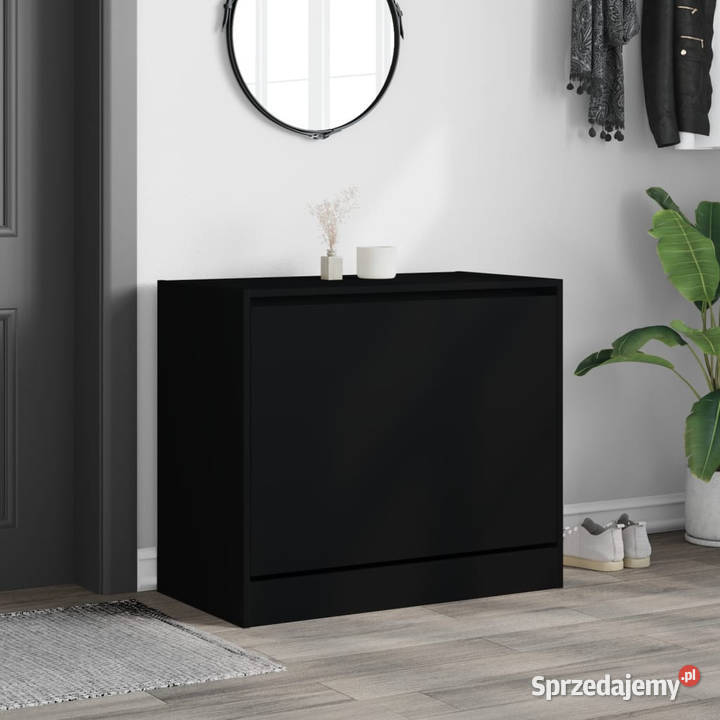 Szafka na buty czarna 80x42x69 materiał Warszawa