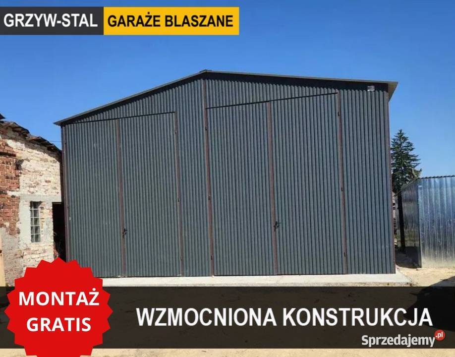 Garaż Blaszany MAGAZYNWiata Garażowa Blaszana