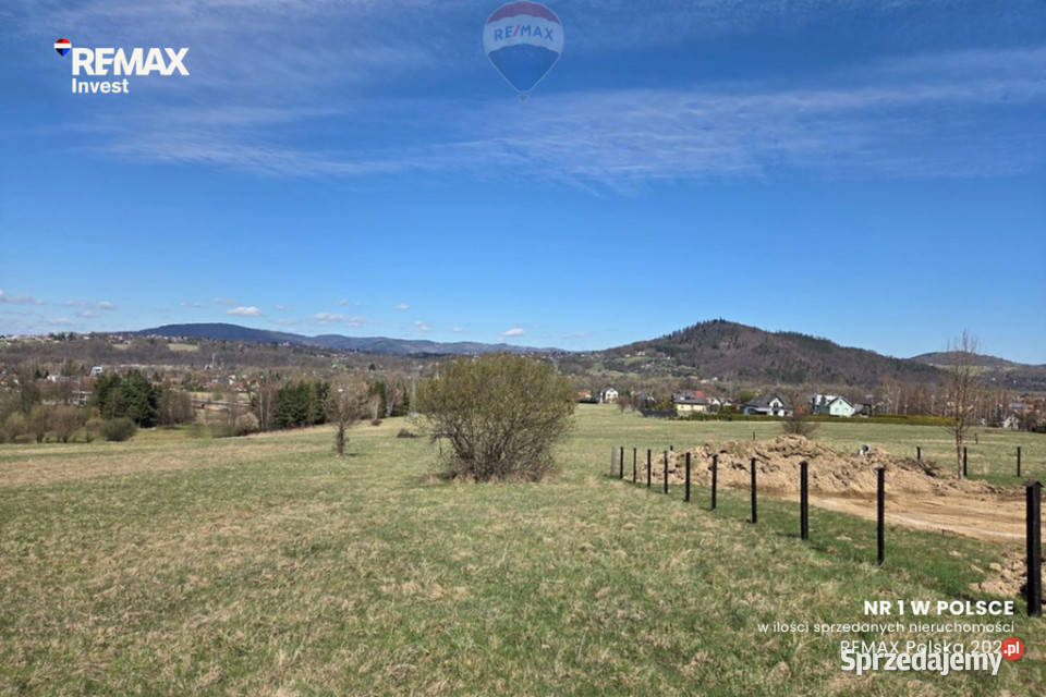 Widokowa działka centrum Żywca śląskie Trzebinia