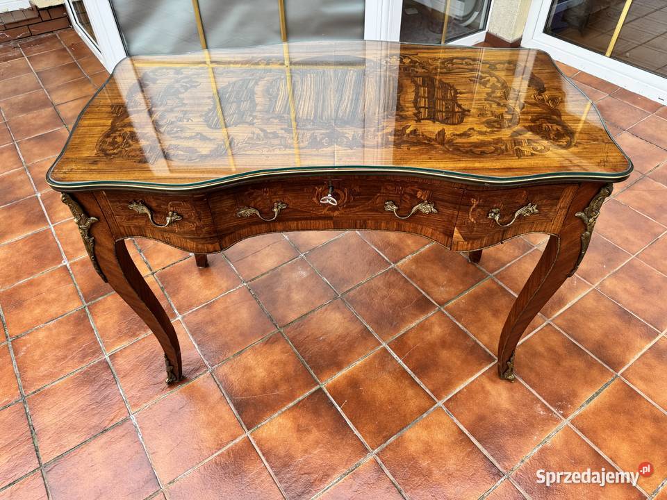 Biurko francuskie ludwik XV barokowe antyk Sulbiny sprzedam