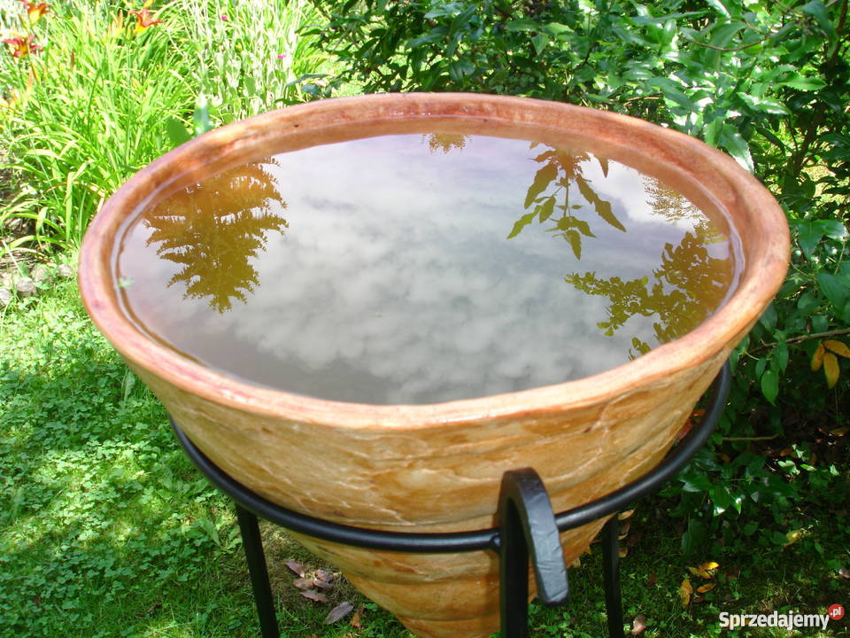 Donica ceramiczna mrozoodporna w stojaku 100 Jelenia Góra