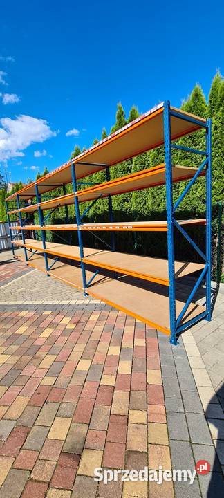 Regał magazynowy półkowy z demontażu 250x120x850