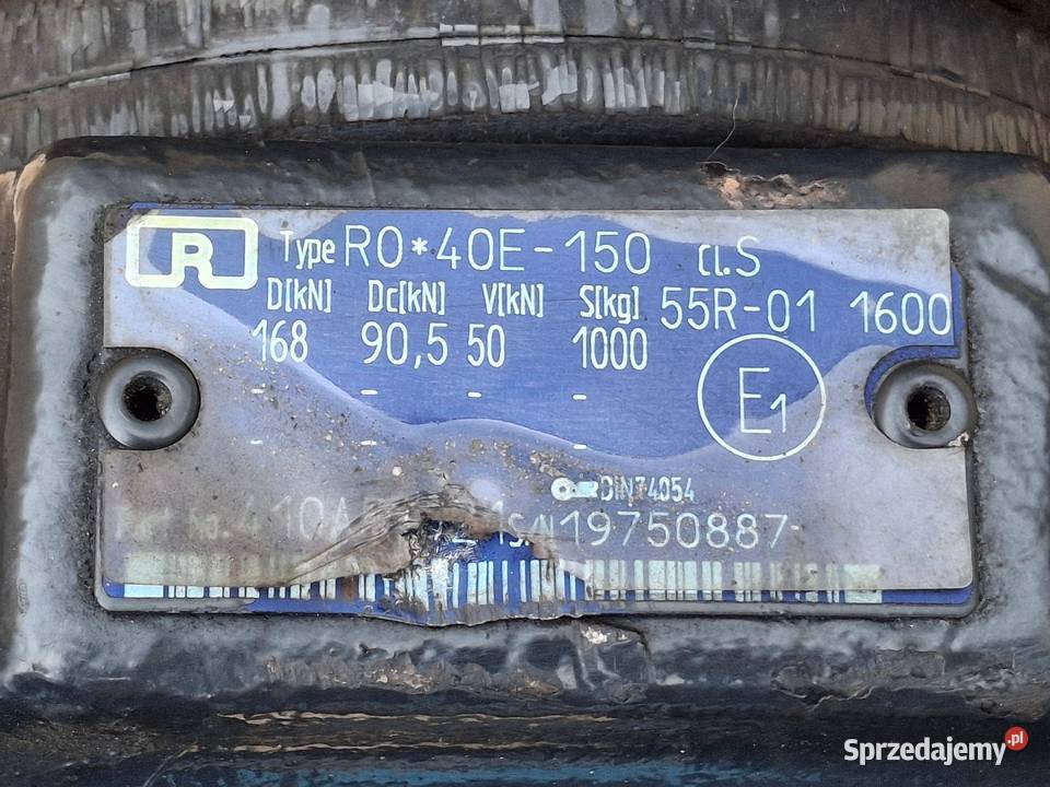 ROCKINGER HAK SPRZĘG ZACZEP FI 40 40MM RINGFEDER ciężarowe Bieleń