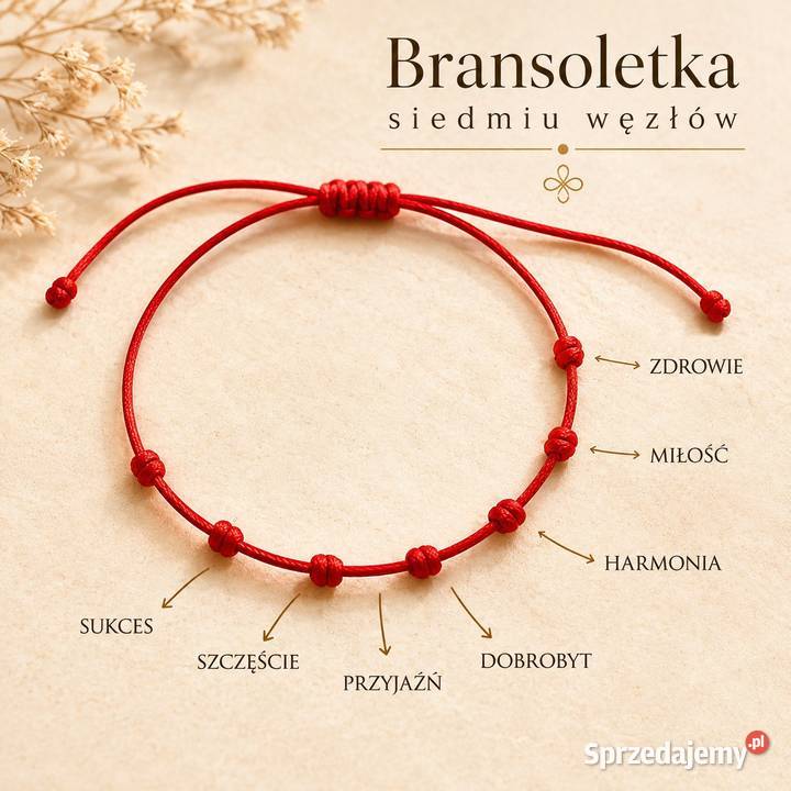 Bransoletka szczęścia 8 węzłów Dąbrowa Górnicza