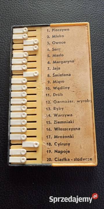 PRL Przypominacz notes lista tabliczka zakupów Poznań