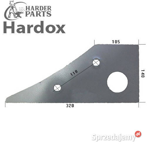 Płoza przednia HARDOX 813003P części do pługa Suwałki