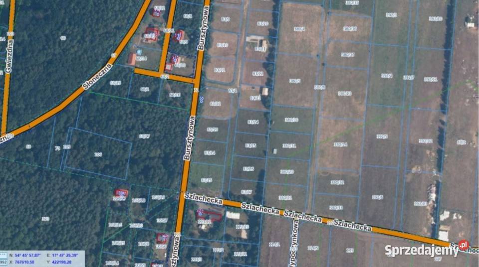 Cztery działki budowlane morzem Słajszewo gm pomorskie