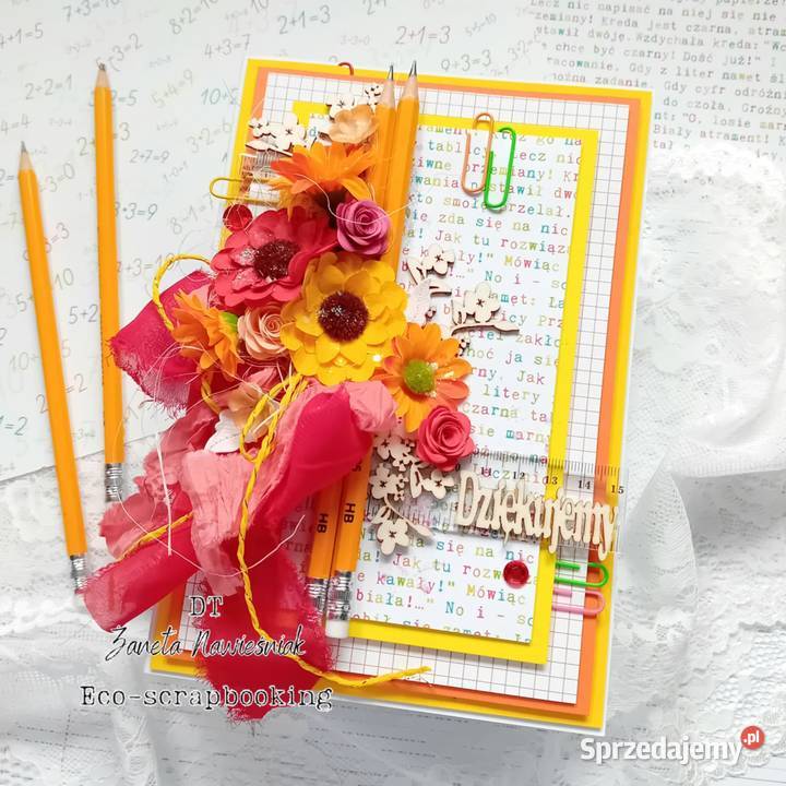 Dzień Nauczyciela kartka podziękowanie Mszana Dolna