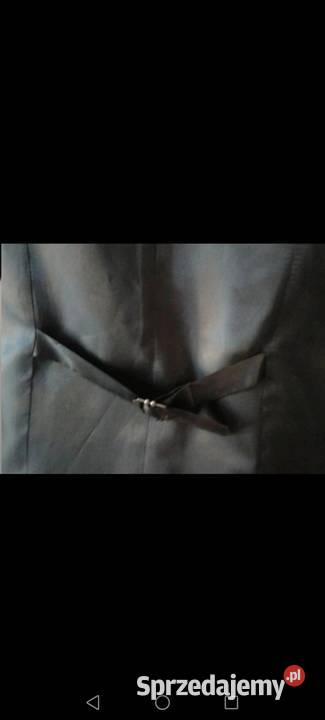 Elegancka kamizelka wełniana wool czarna o kroju podkarpackie