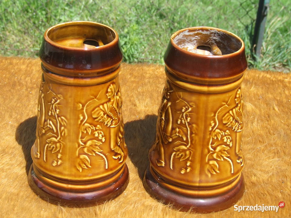 2 KUFLE KAMIONKOWE Porcelana i szkło Nowy Sącz
