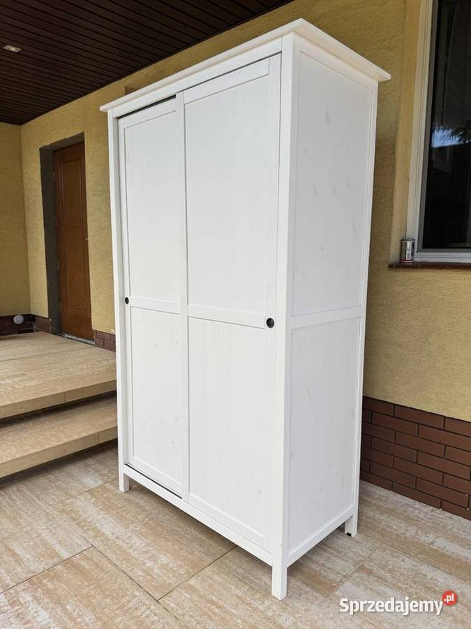 Szafa biała drewniana Hemnes Ikea przesuwane Garwolin