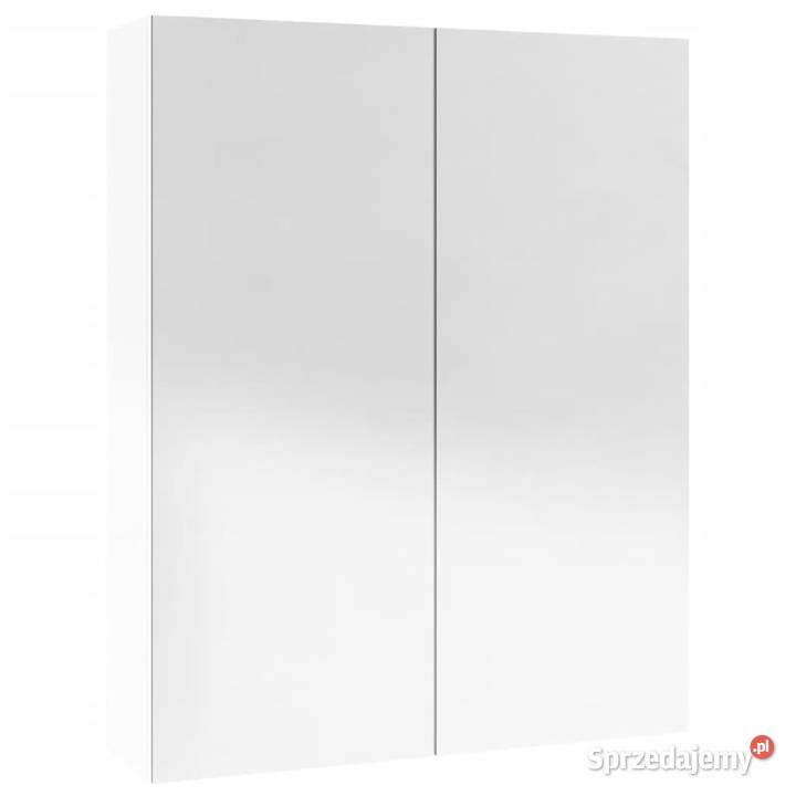 Szafka łazienkowa z lustrem 60x15x75 MDF biel z Warszawa