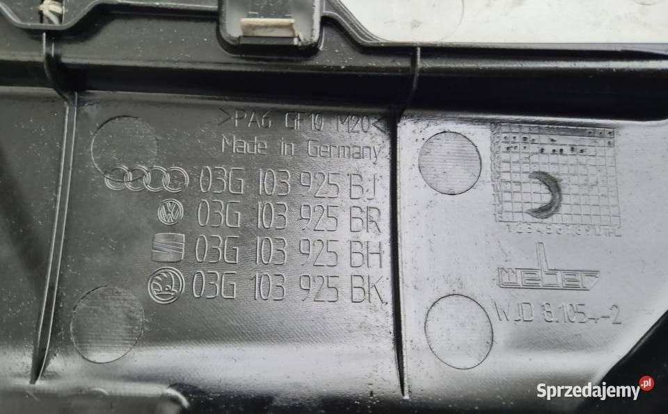 OSŁONA SILNIKA GÓRNA 19 TDI VW GOLF V JETTA