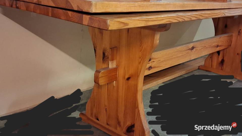 Stoł Ława drewniana sosnowa 3m x 1m