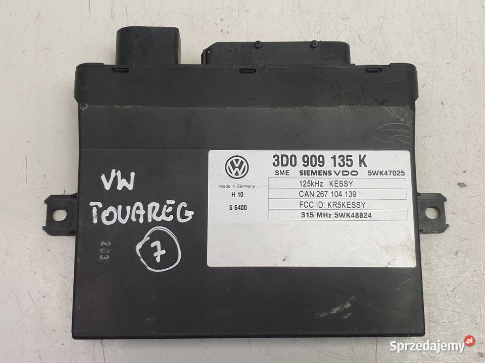 VW Touareg STEROWNIK KESSY moduł KOMPUTER Pozostałe Janów