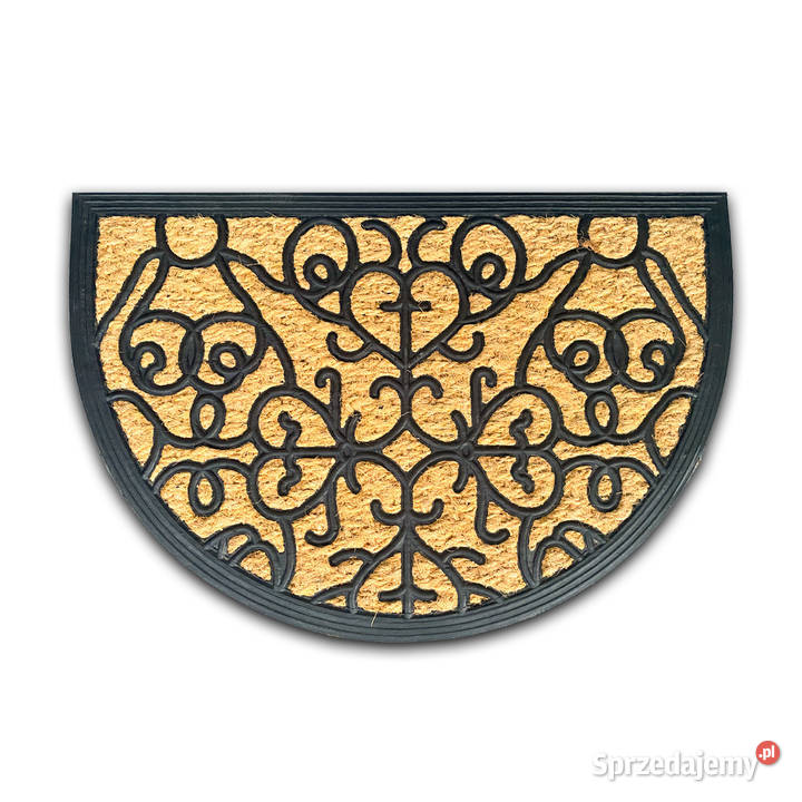 MOCNA WYCIERACZKA 40X60 1266 PÓŁOKRĄGŁA beżowy Dom i Ogród