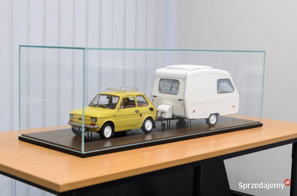 Model DEAGOSTINI Fiat 126p przyczepa Niewiadów Przeźmierowo