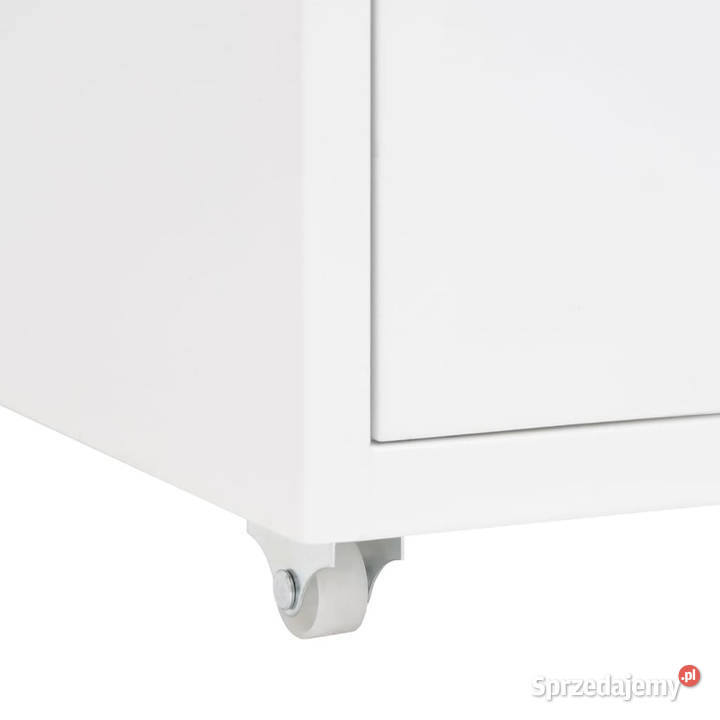 Mobilna szafka kartotekowa biała 28x41x69 Pozostałe Warszawa