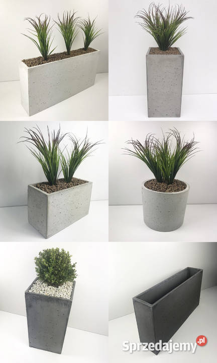 Donica betonowa Slim 60x30x50 Donice betonowe Architektura ogrodowa Rawicz sprzedam