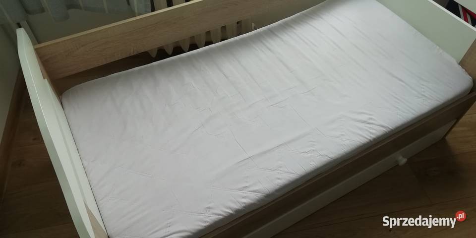 Łóżko dziecięce z szufladą 140 x 70 materac Dom i Ogród Siemianowice Śląskie