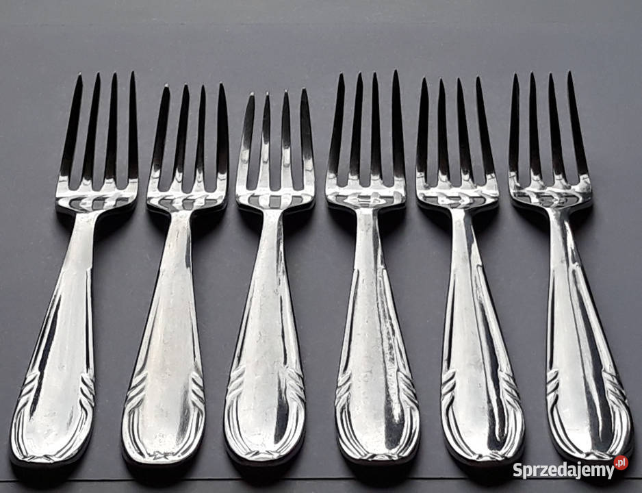 Czterozębne widelczyki KŁOS Gerlach sztućce PRL