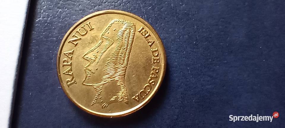 Stare monety 5 pesos 2007 Wyspa Wielkanocna podkarpackie