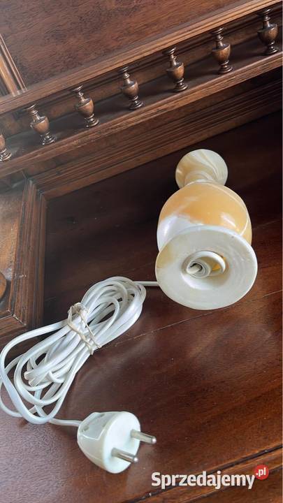 Retro Lampa onyksowa Nietypowa Żarówka została Pozostałe Gdańsk sprzedam