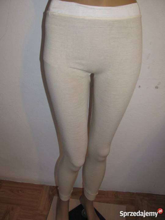 legginsy ocieplane kremowe EWA r36 lubelskie Zamość