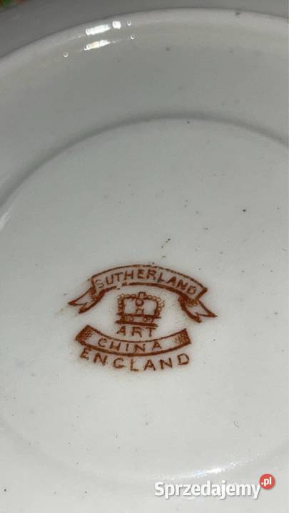 Talerzyk deserowy Sutherland England Filiżanka o Gdańsk